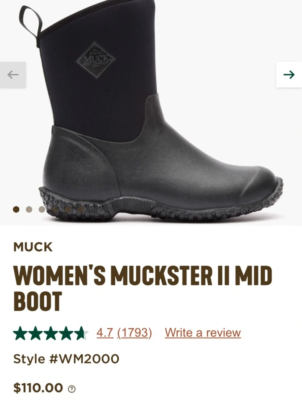 Women's ster II Mid Boot - Black - Picture 2 of 5